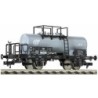 Model redukcyjny wagonu towarowego FLEISCHMANN 5445, skala 1:87, szary zbiornik, detale czarne.