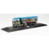 Model redukcyjny MAN TGX GX "AGROSPRINTER", skala 1:87, Herpa. Kolorowy, rolniczy mural na naczepie.