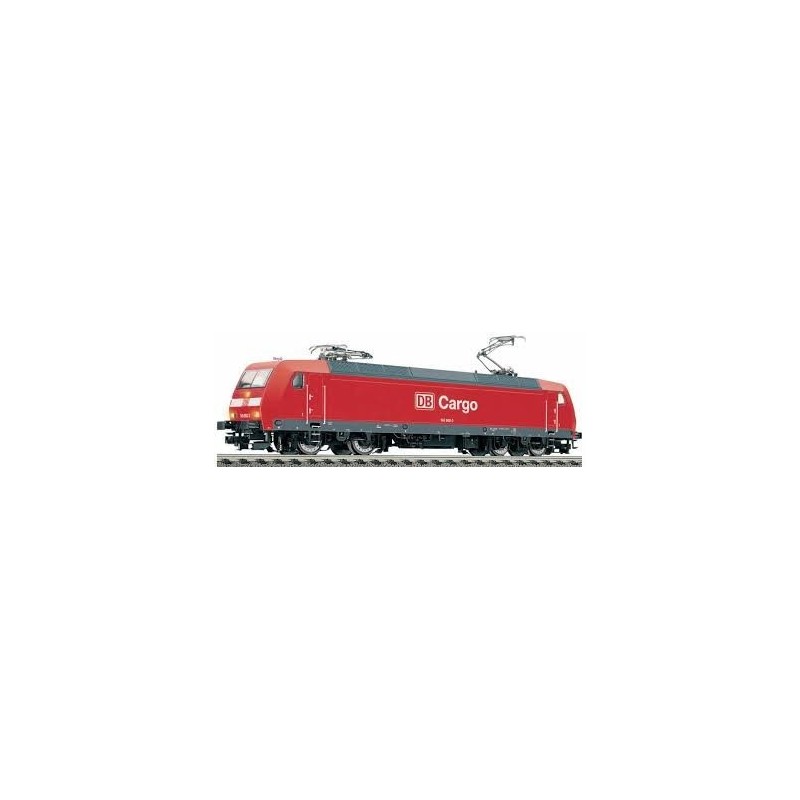 Lokomotywa elektryczna BR 145, skala 1:87, czerwona z logo DB Cargo.