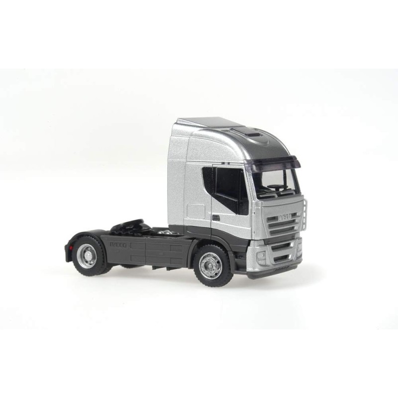 Model redukcyjny Iveco Stralis, skala H0, RIETZE. Szary metaliczny kolor, detale.