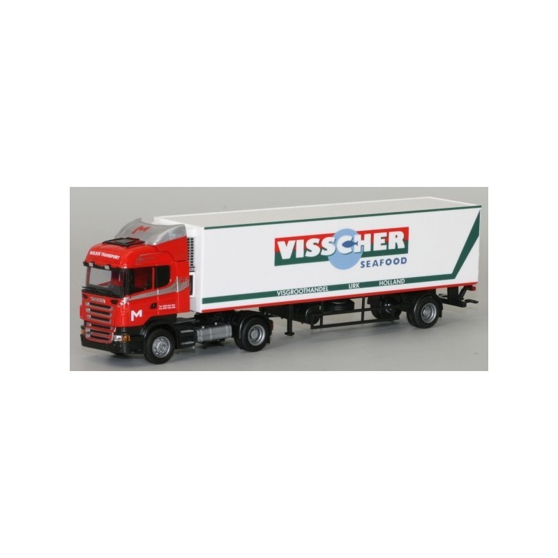 Model Scania R High/Aerop. City-SZ, AWM, 1:87, czerwony, Visscher Seafood.