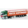 Model redukcyjny MB Actros MP2, skala 1:87, AWM. Zielony kabiną, malowanie Boekhout.