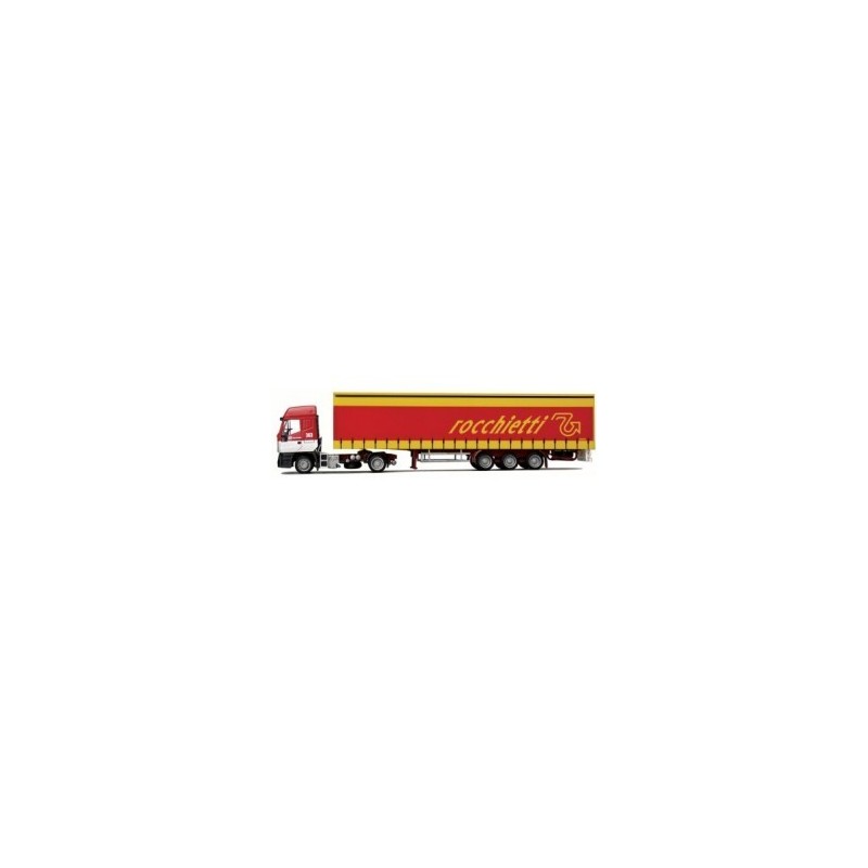 Model Iveco Eurostar Mega-G-KSZ, AWM, skala 1:87, czerwono-żółty.