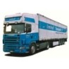 Model Scania "4" R Topl. / Aerop. - Schubboden-SZ (AWM55098), skala 1:87, z naczepą w barwach Imhof.