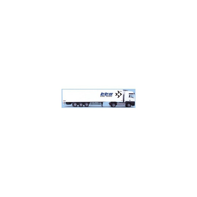 Model MAN TG-A XXL / Aerop. - KSZ, skala 1:87, AWM. Biała naczepa z logo EFS Global Logistics.