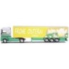 Model Renault AE - KSZ, skala 1:72, AWM. Zielony ciągnik z żółtą naczepą, napis Frohe Ostern 1995.