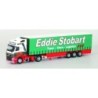 Model redukcyjny Volvo FH XL/Aerop., skala 1:87, AWM. Czerwono-zielony, z naczepą firmy Eddie Stobart.
