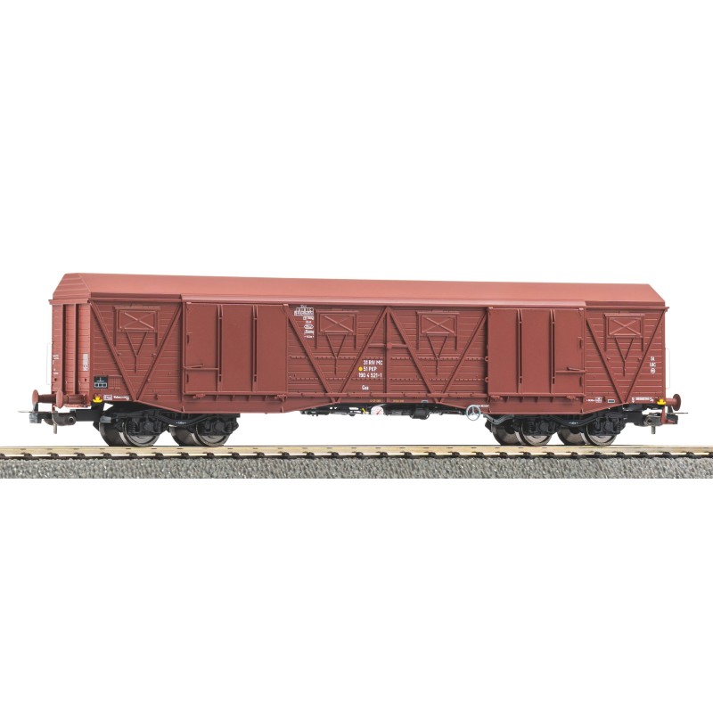 Wagon towarowy PIKO 58474, skala H0 1:87, czerwony.