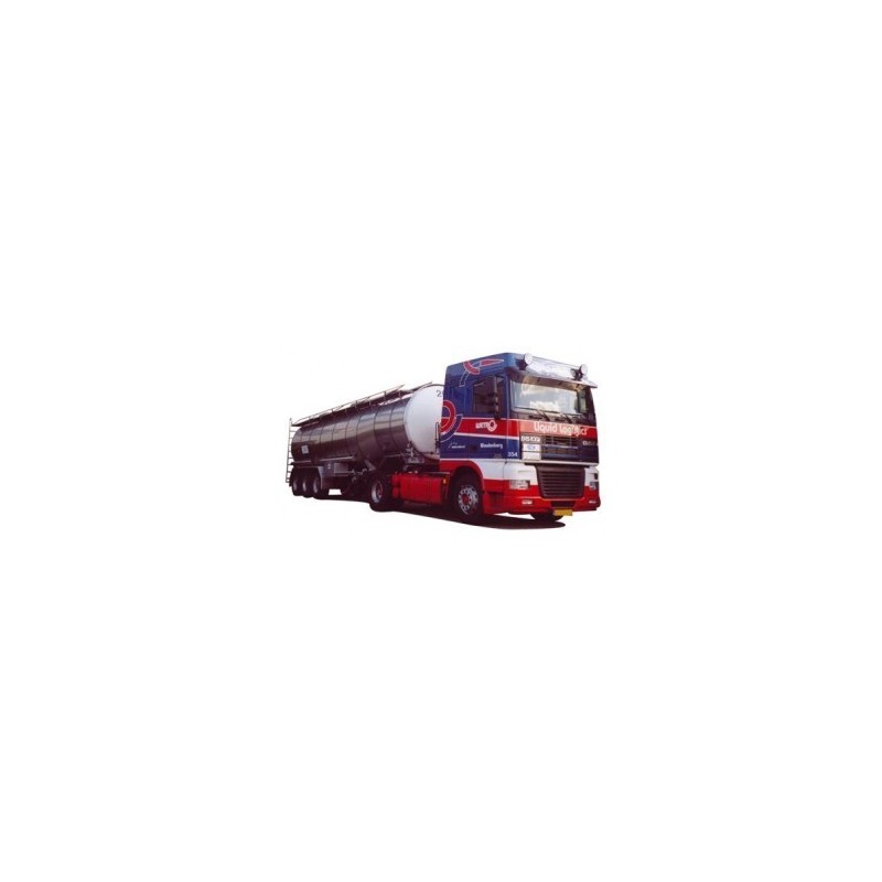 Model DAF XF SC - (H)Tank-SZ, skala 1:87, AWM. Czerwono-biały zbiornikowiec.