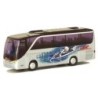 Model SETRA S 411 HD, skala 1:87, AWM. Biały korpus, malowanie z grafiką.