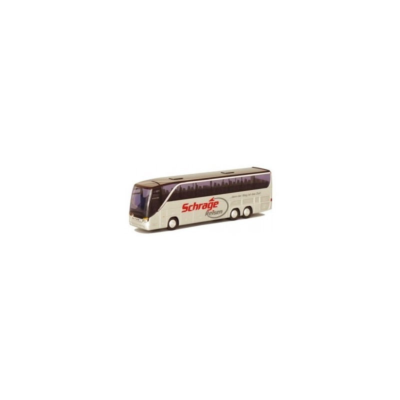 Model redukcyjny autobusu SETRA S 416 HDH, skala 1:87, AWM73361, z logo Schrage Reisen.