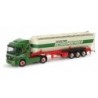 Mercedes-Benz Actros L 02 "Schaumberger" Herpa 1:87, zielony, białoczerwony cysterna.