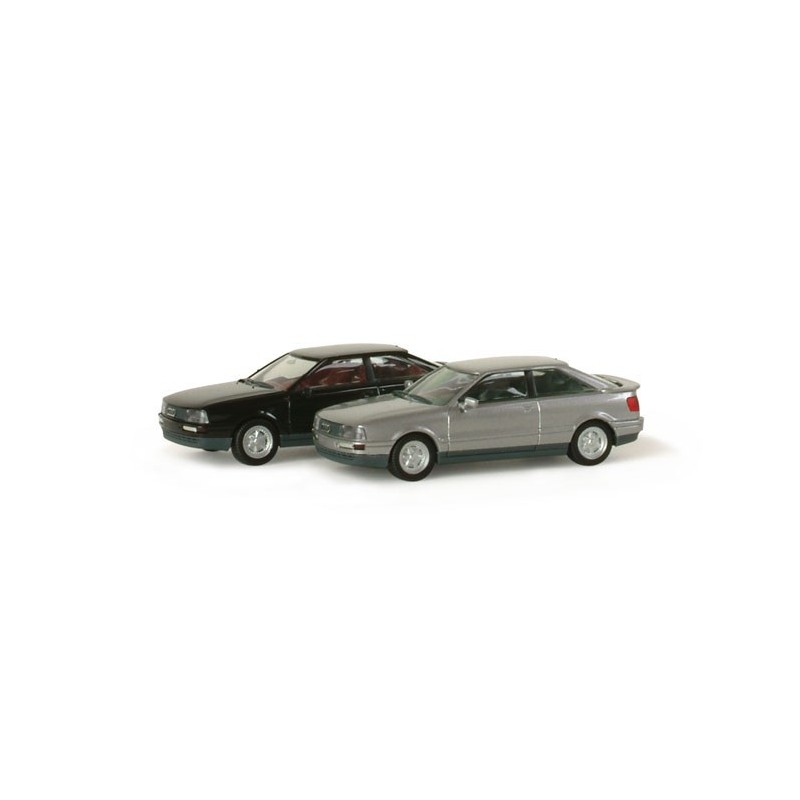 Model Audi Coupe, skala 1:87, Herpa. Dwa kolory: srebrny i czarny.