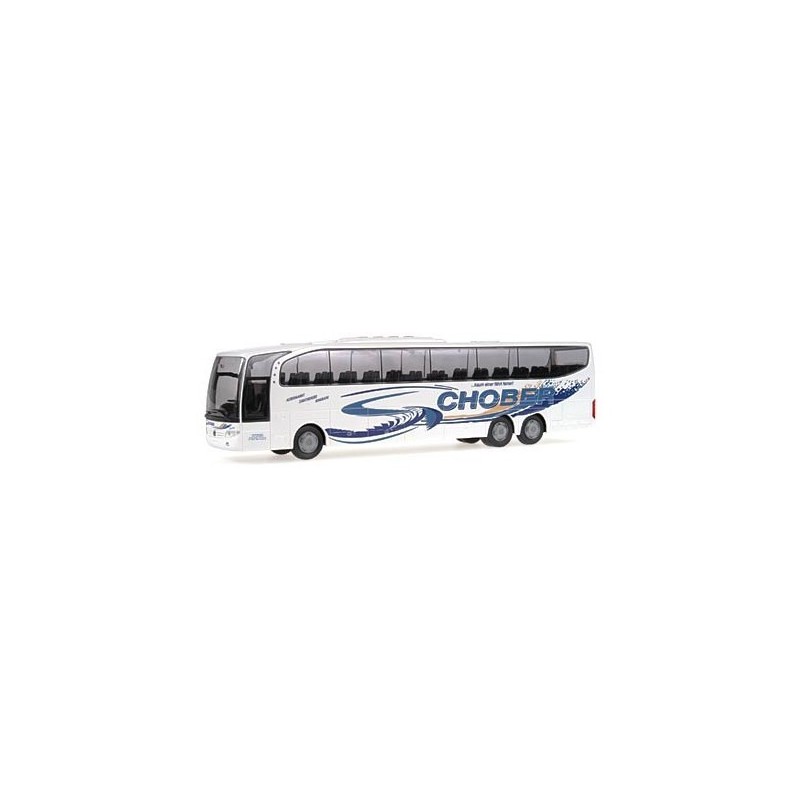 Mercedes-Benz Travego Schober Altenmarkt, skala 1:87, biały z niebieskim malowaniem.