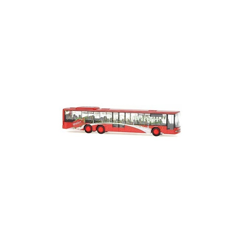 Model redukcyjny SETRA S 319 NF Wittler, Schloß-Holte, skala 1:87, czerwony.