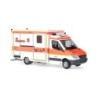 Model redukcyjny MB Sprinter 06 RTW "Die Johanniter, Schwabach", skala 1:8, Wietmarscher. Pojazd ratunkowy w kolorach organizacj