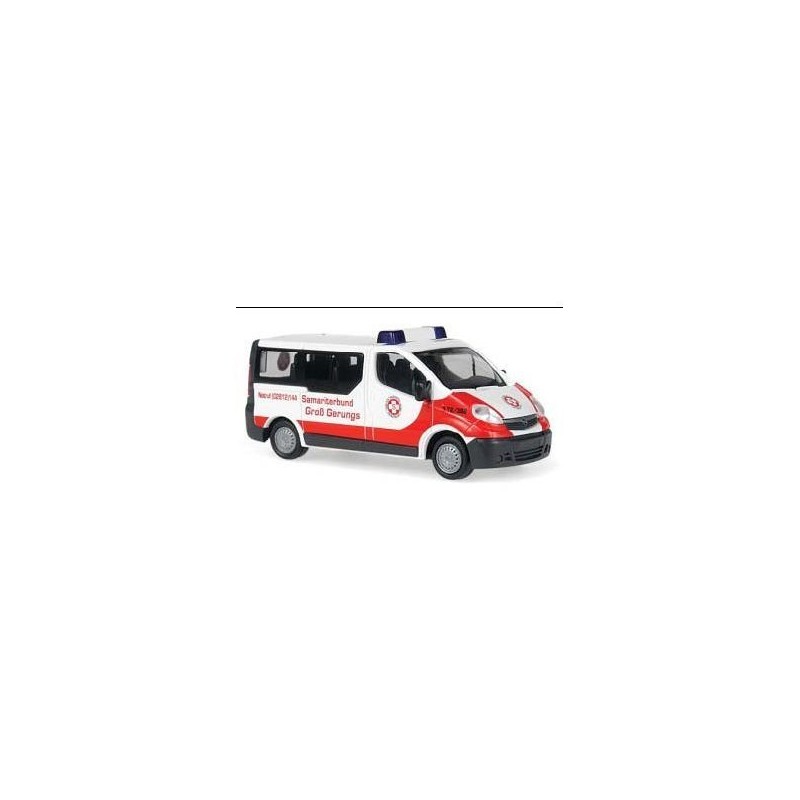 Opel Vivaro Combi, skala 1:87, czerwono-biały, Samareiterbund Gross Gerungs.