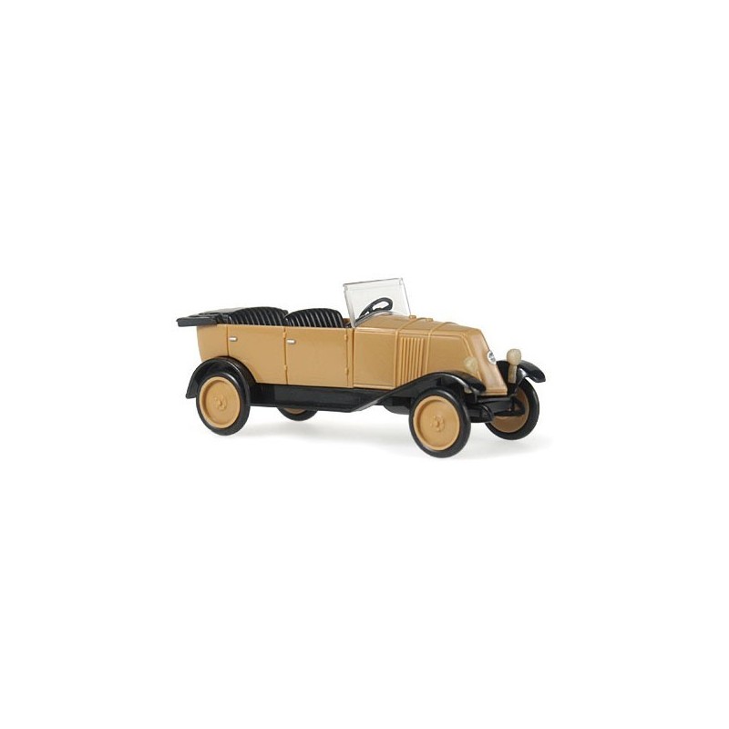 Model redukcyjny Renault NN Torpedo, skala 1:87, beżowy z czarnymi akcentami.