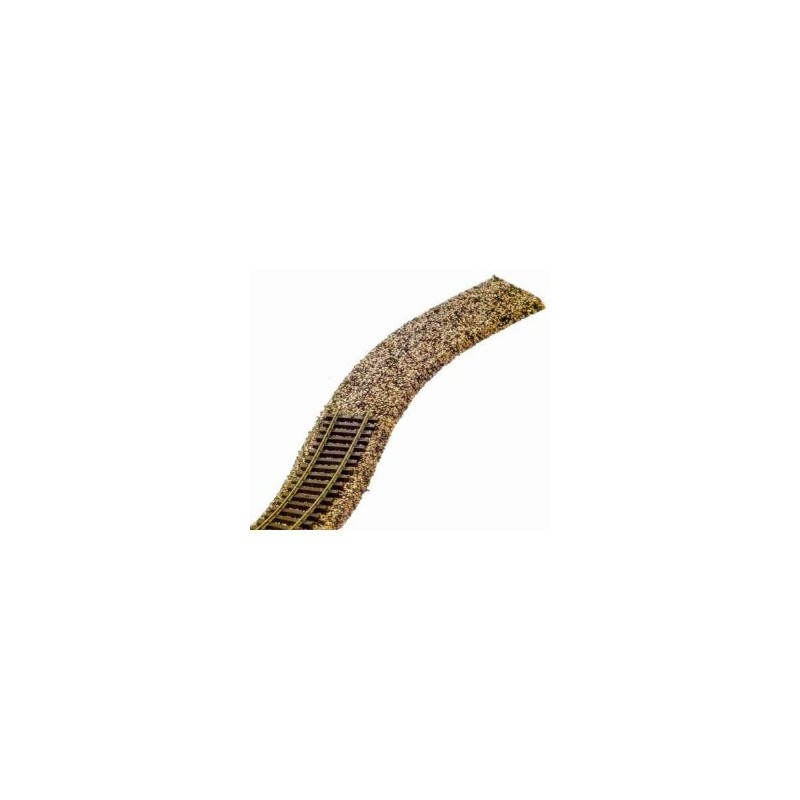 Korek pod tory, 8 sztuk, skala 1/160N, modelarski, brązowy, z torami.