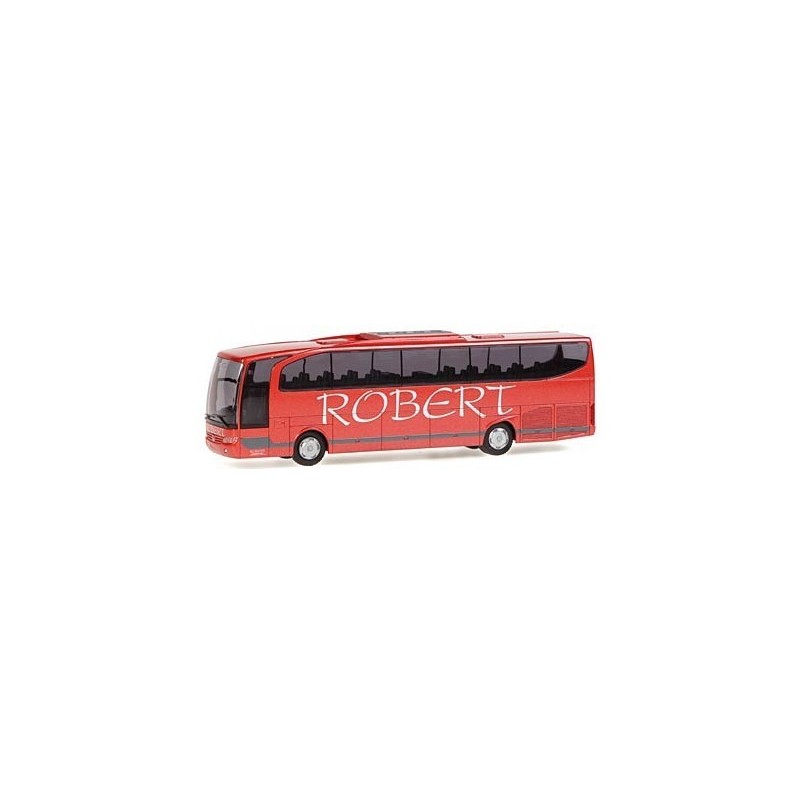 Model redukcyjny MERCEDES-BENZ Travego, skala 1:87, czerwony, Robert-Reisen, Thalfang.