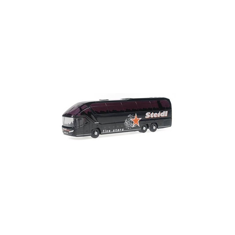 NEOPLAN Starliner 2 Steidl, skala 1:87, Neoplán. Czarny, malowanie Busreisen Steidl.