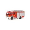 Model strażacki Schlingmann TLF 16/25 MAN, skala 1:87, Feuerwehr Hürth, czerwony z napisami.