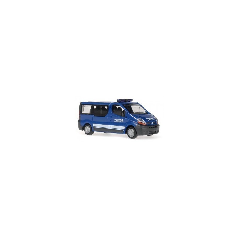 Model redukcyjny Renault Trafic Bus MTW "THW, Dettenheim", skala 1:87, z detalami i malowaniem THW.
