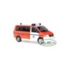 Model redukcyjny Volkswagen T5, skala 1:87, RO-BUD. Pomarańczowo-biały ambulans z napisem "NOTARZT".