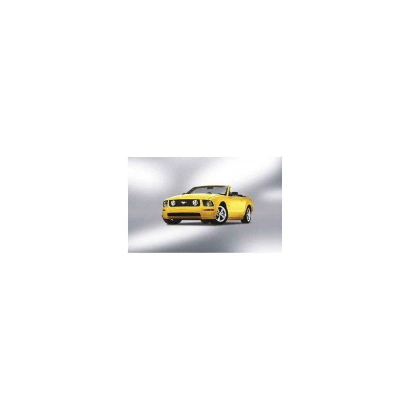 Model redukcyjny Ford Mustang Convertible, skala 1:87, Herpa. Żółty kabriolet.