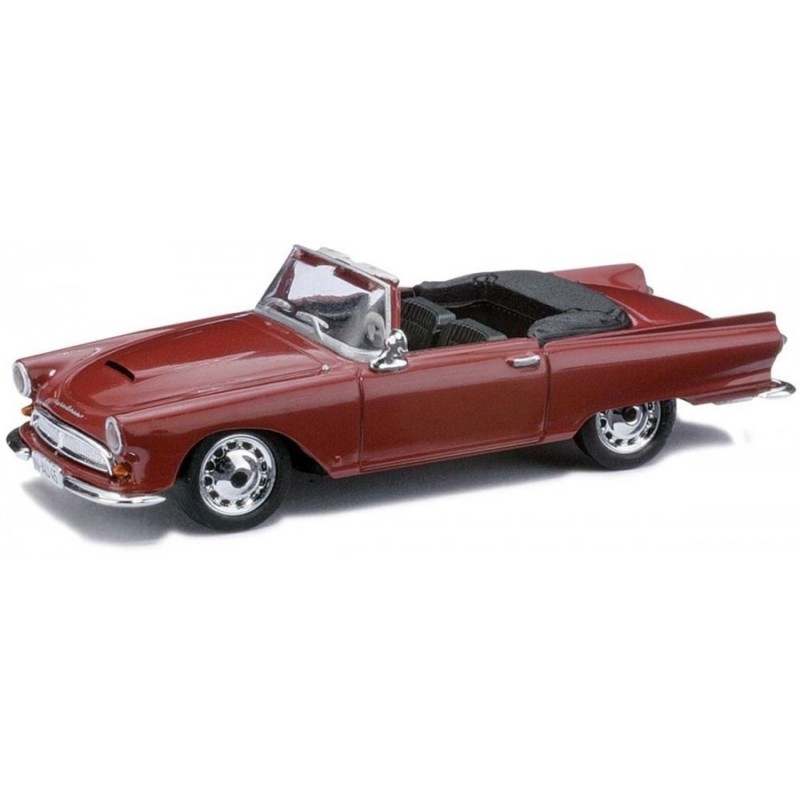 Model Auto Union 1000SP Roadster, skala 1:87, czerwony, kabriolet.