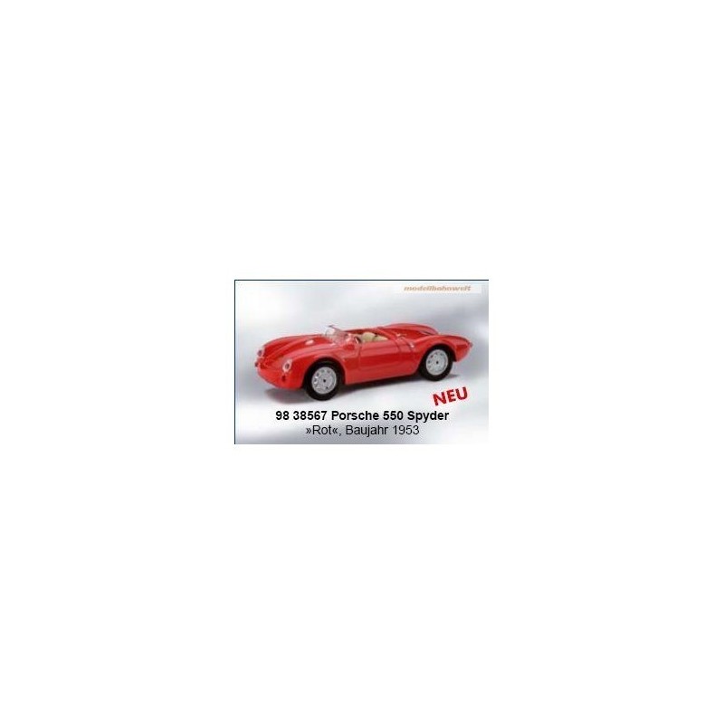 Model Porsche 550 Spyder, skala 1/87H, Ricko, czerwony.