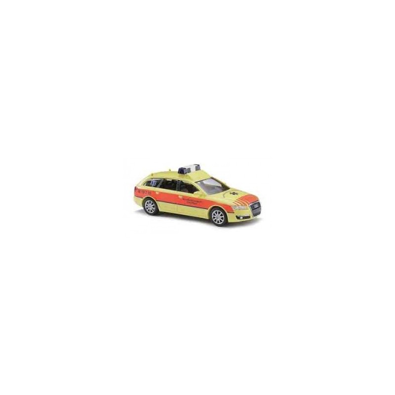 Model redukcyjny Audi A6 Avant, skala 1:87, żółto-czerwony.