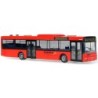 Model autobusu MAN NL, skala 1:87, Postbus. Czerwony, z czarnymi detalami.