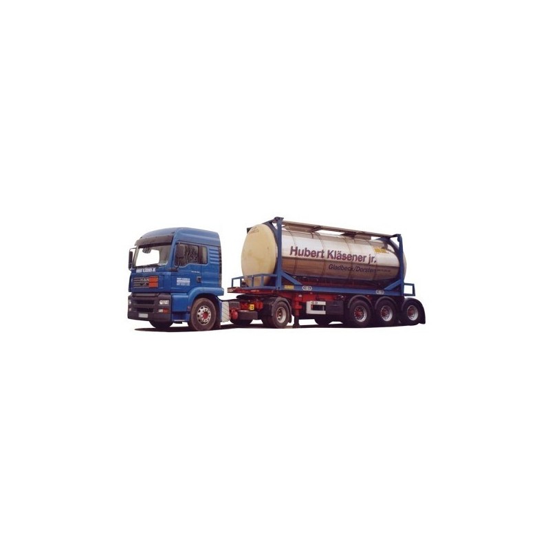 Model MAN TG-A LX, 1:87, Swapbody-SZ "Kläsener jr.", niebieski.