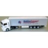 Model MAN TG-A XLX, skala 1:87, G-KSZ "Büdding". Biała ciężarówka z naczepą, logo Büdding Transport.