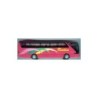 Model redukcyjny Mercedes-Benz O 350 RHD, skala 1:87, Rattin AG. Czerwony autobus z logo firmy.