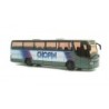 Model redukcyjny autobusu SETRA S 315 HD Chopin, skala 1:87. Zielony z napisem Chopin.