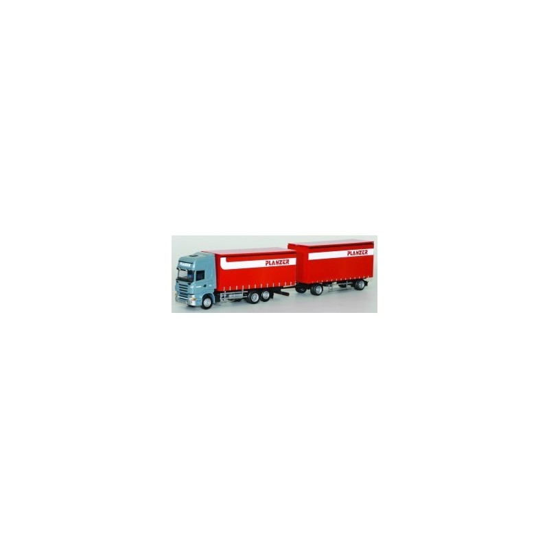 Model Scania "R" Topl. - Jumbo-G-KHZ, AWM, czerwony z białym paskiem.