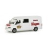 Mercedes Benz Sprinter "Circus Krone", skala 1:87, Herpa. Biały van z czerwonym logo cyrku Krone.