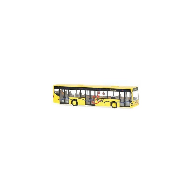 Model redukcyjny MERCEDES-BENZ Citaro Citybus, skala 1:87, żółty z czarnymi detalami.