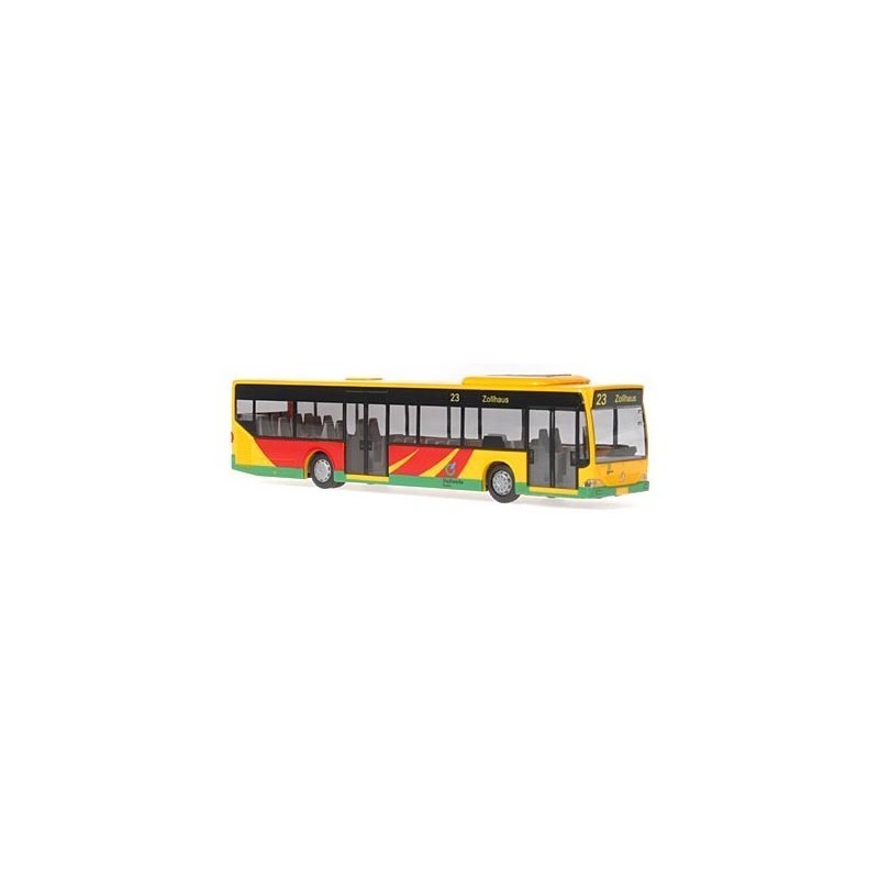 Model redukcyjny MERCEDES-BENZ Citaro, skala 1:87, Rietze. Malowanie Stadtwerke Verkehr, żółto-czerwone.