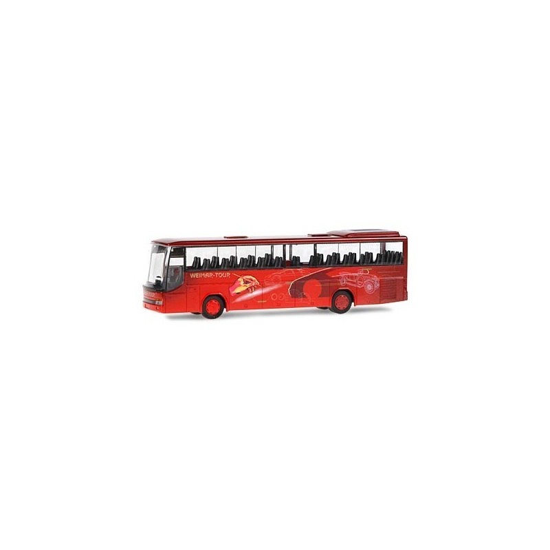 Model redukcyjny autobusu SETRA S 315 GT-HD, skala 1:87, malowanie Weimar-Tours, czerwony.