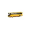 Model redukcyjny autobusu SETRA S315GT Grindelwald Bus, skala 1:87, żółty z czerwonym paskiem i logo.