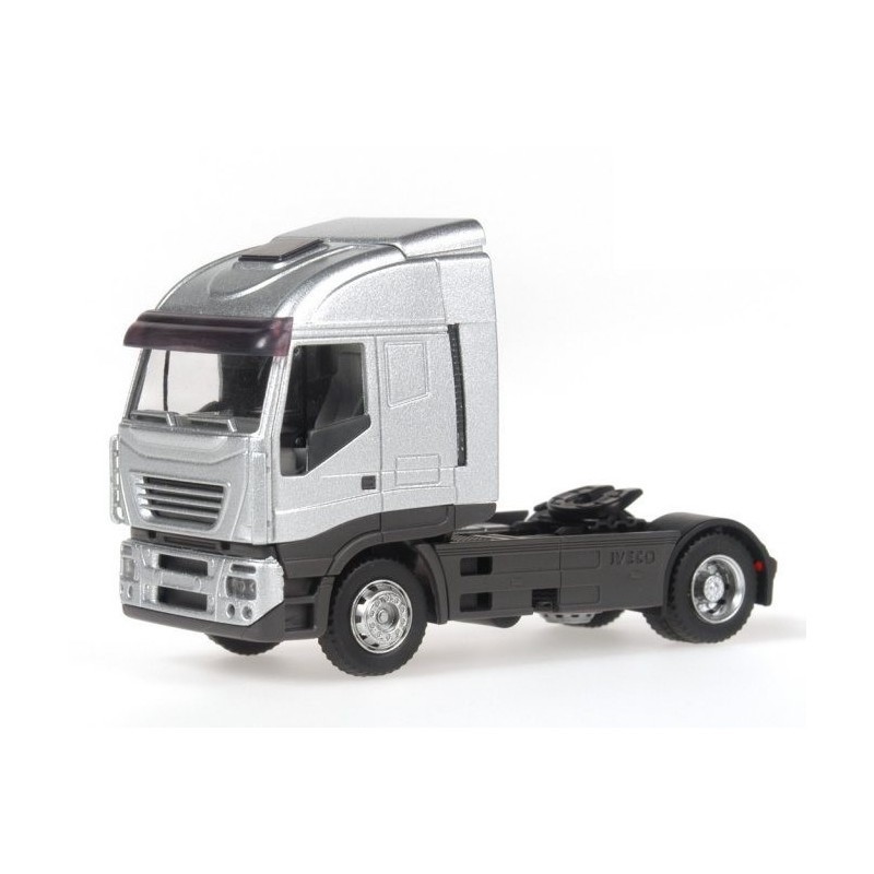Model redukcyjny Iveco Stralis, skala 1:87, Rietze. Metalic silver.