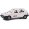 Model redukcyjny Skoda Favorit, skala 1:87, Igra. Malowanie DHL, detale wnętrza.