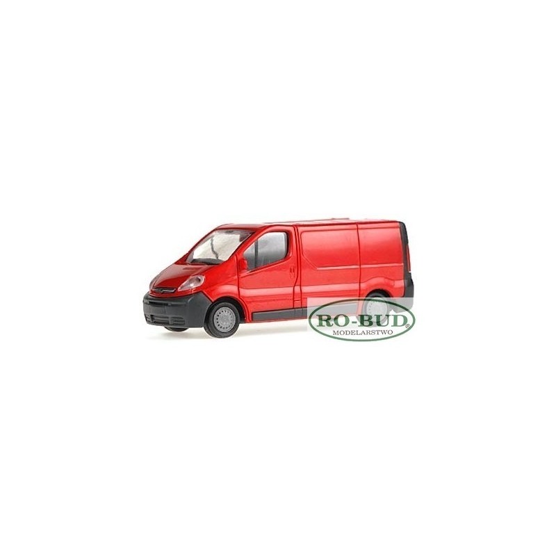 Opel Vivaro, 1:87, czerwony, detale czarne.
