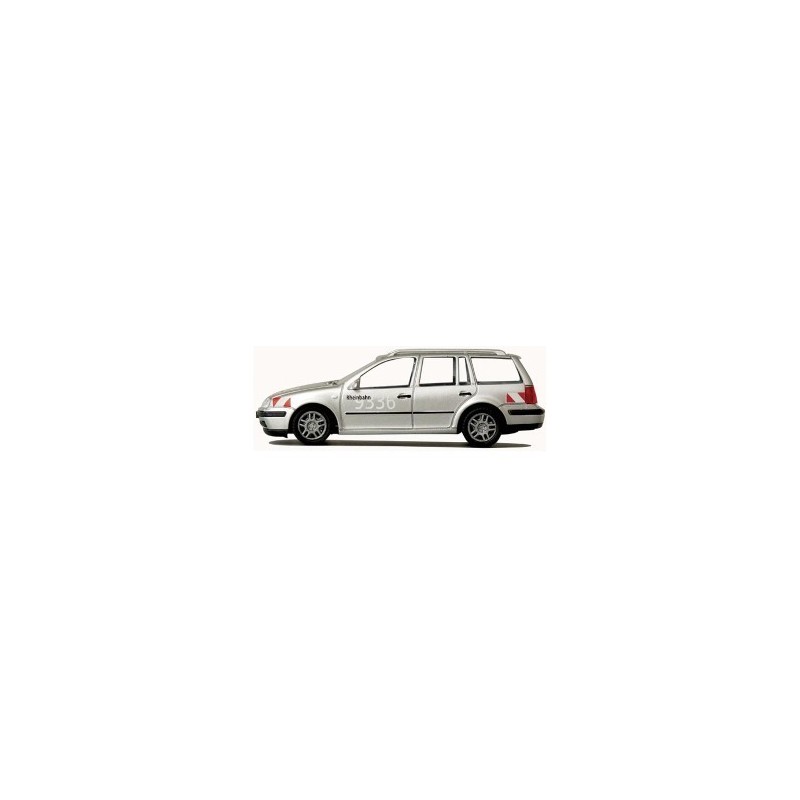 VW Golf IV Variant "Rheinbahn", skala 1:87, srebrny z czerwonymi akcentami.