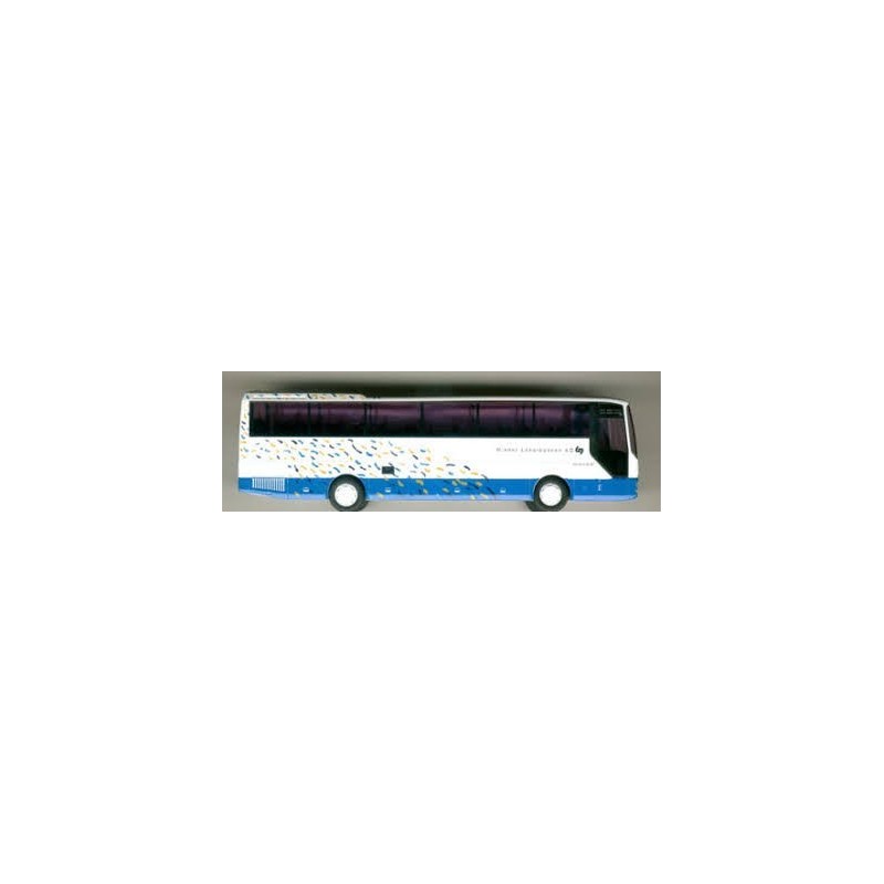 Model autobusu Wiener Lokalbahn, Rietze 63536, biało-niebieski z żółtymi akcentami.