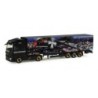 Mercedes Benz Actros LH 08 "Christmas 2008", skala 1:87, Herpa. Czarny, z dekorami świątecznymi.