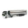 Model redukcyjny Volvo FH GL XL "Kralowetz", skala 1:87, Herpa. Czarno-biały ciągnik siodłowy z cysterną.
